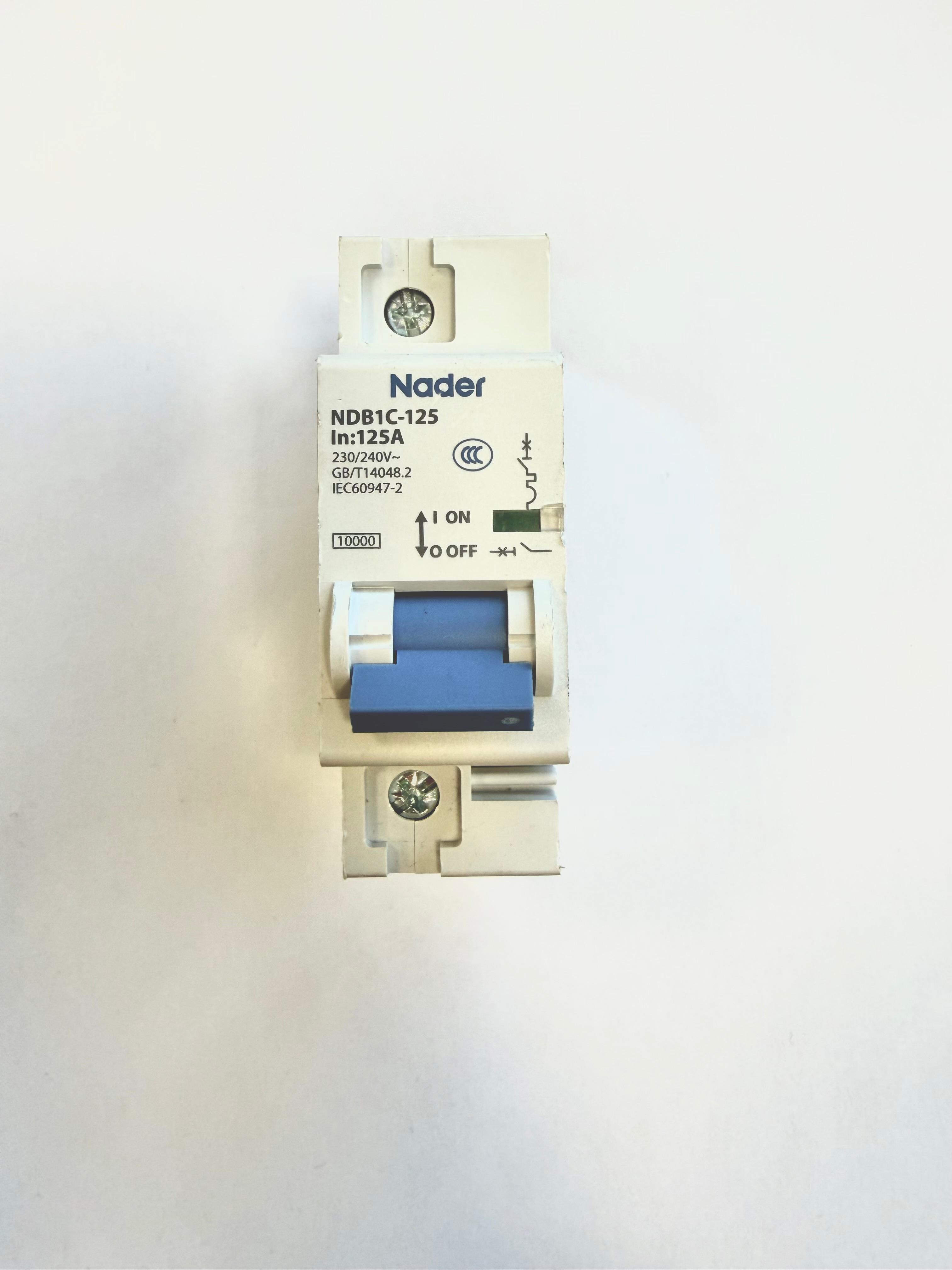 Leitungsschutzschalter Nader NDB1C-125 In:125A