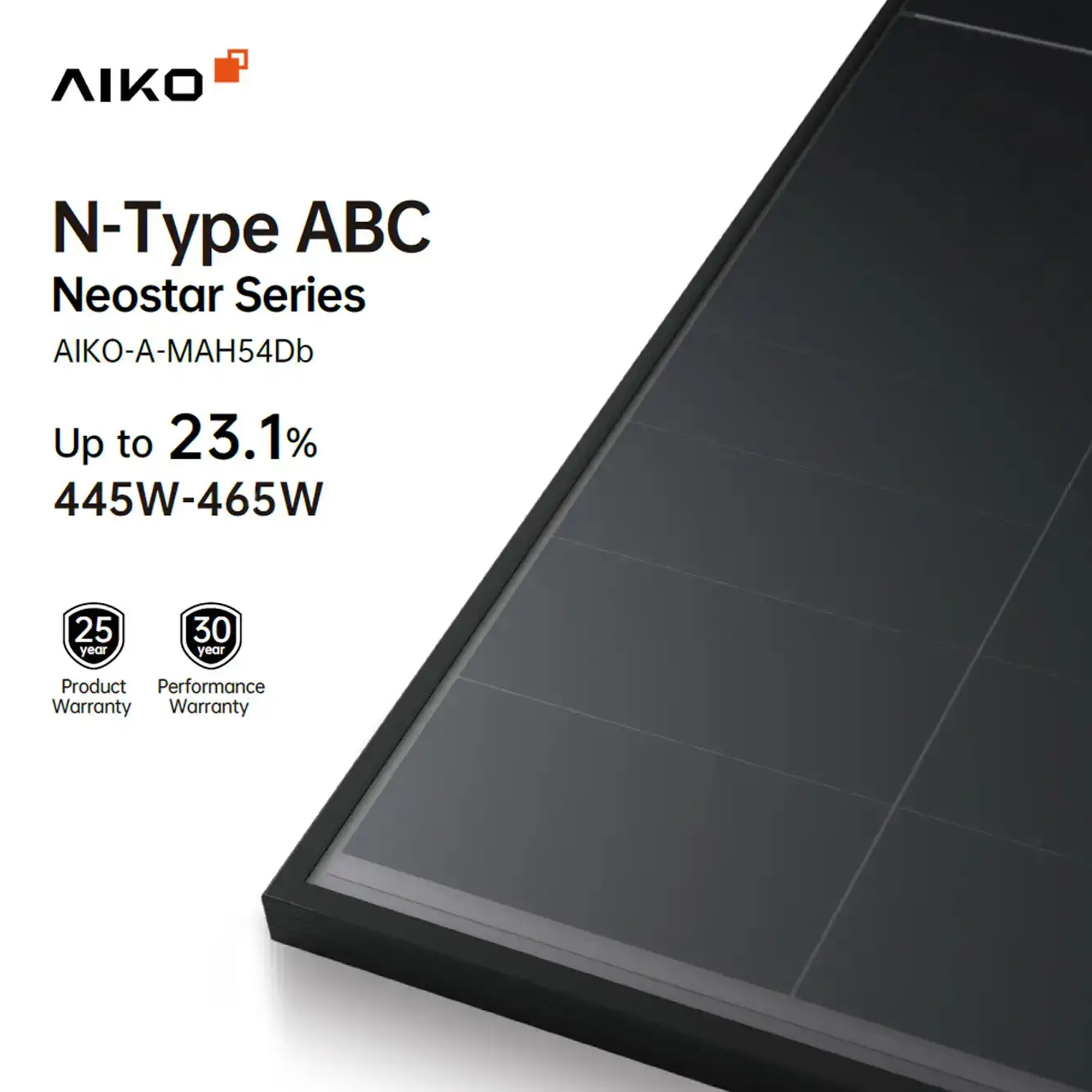 AIKO Solar 480W Dual Glass Full Black Modul AIKO-A480-MCE54Db Neostar 3S+54