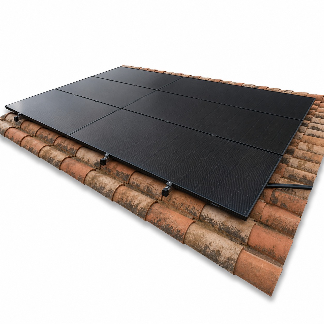 QENERA R059-1200-H067-1x2_20-WPLT Montagesystem-Ziegeldach - für 2 Solarmodule