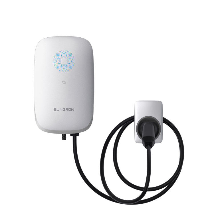 Sungrow AC022E-01 V118 Wallbox 22 kW mit Kabel und MID Meter 22kW/11kW (konfigurierbar) Typ T2 RFID WLAN LAN RS485 4G