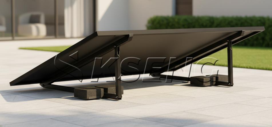 QENERA EAS-BS300-S_192-PLT Montagesystem-Flachdach - Verstellbar 15-30° Silber
